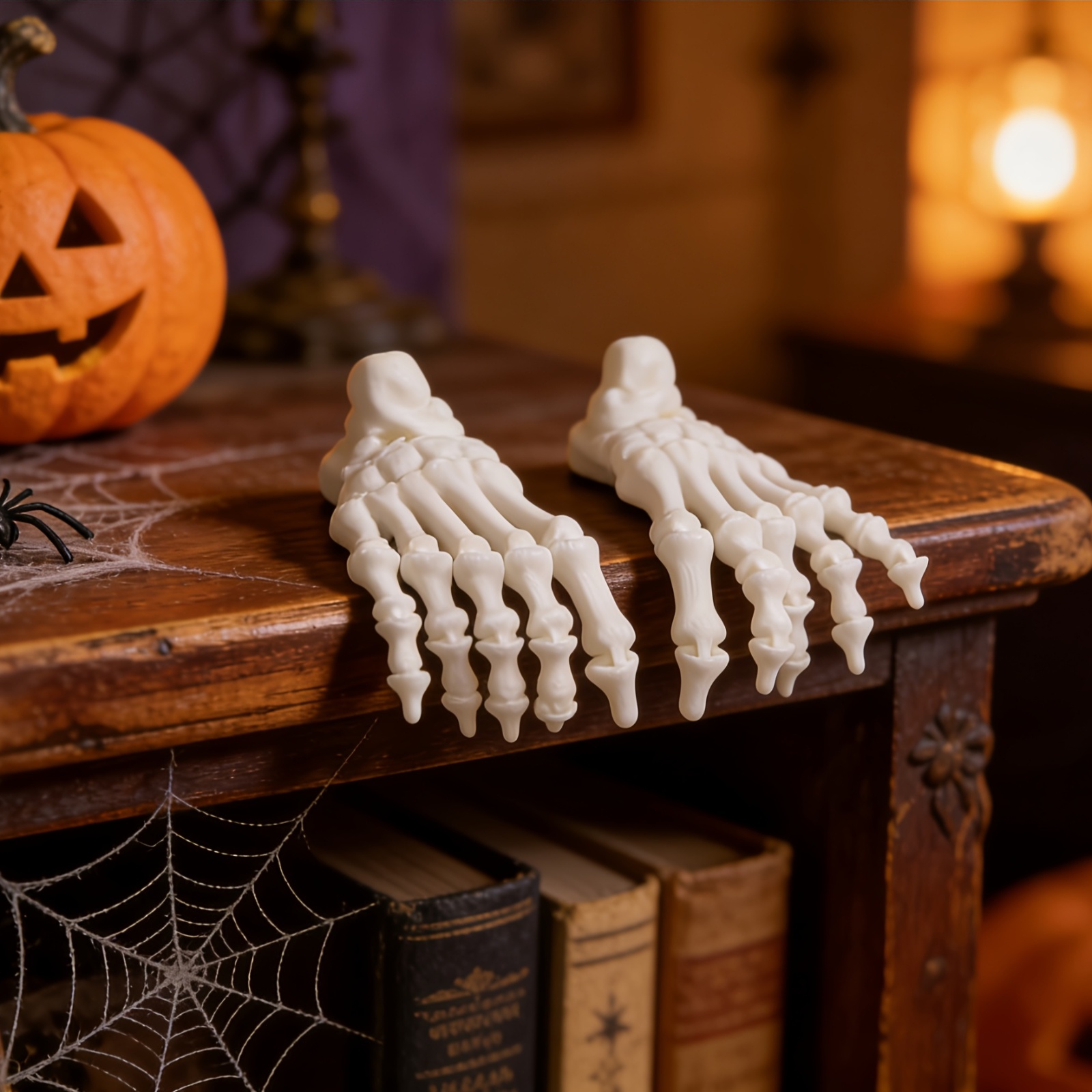 3D Printing Keychain - 2pcs 3D Printed Skull Feet Hanging