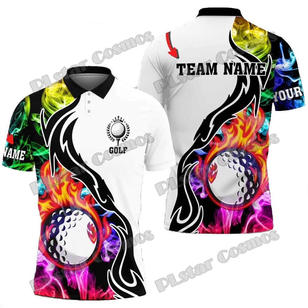 3D Printing Name - Customized Name Fire Golf Ball Multicolor