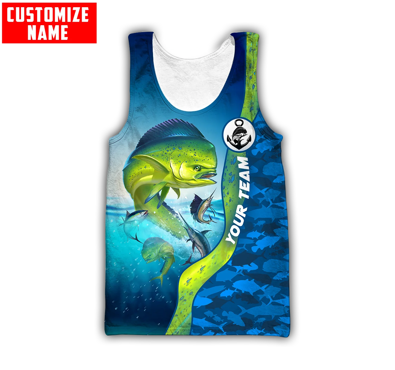 3D Printing Name - Custom name Mahi mahi fishing 3D