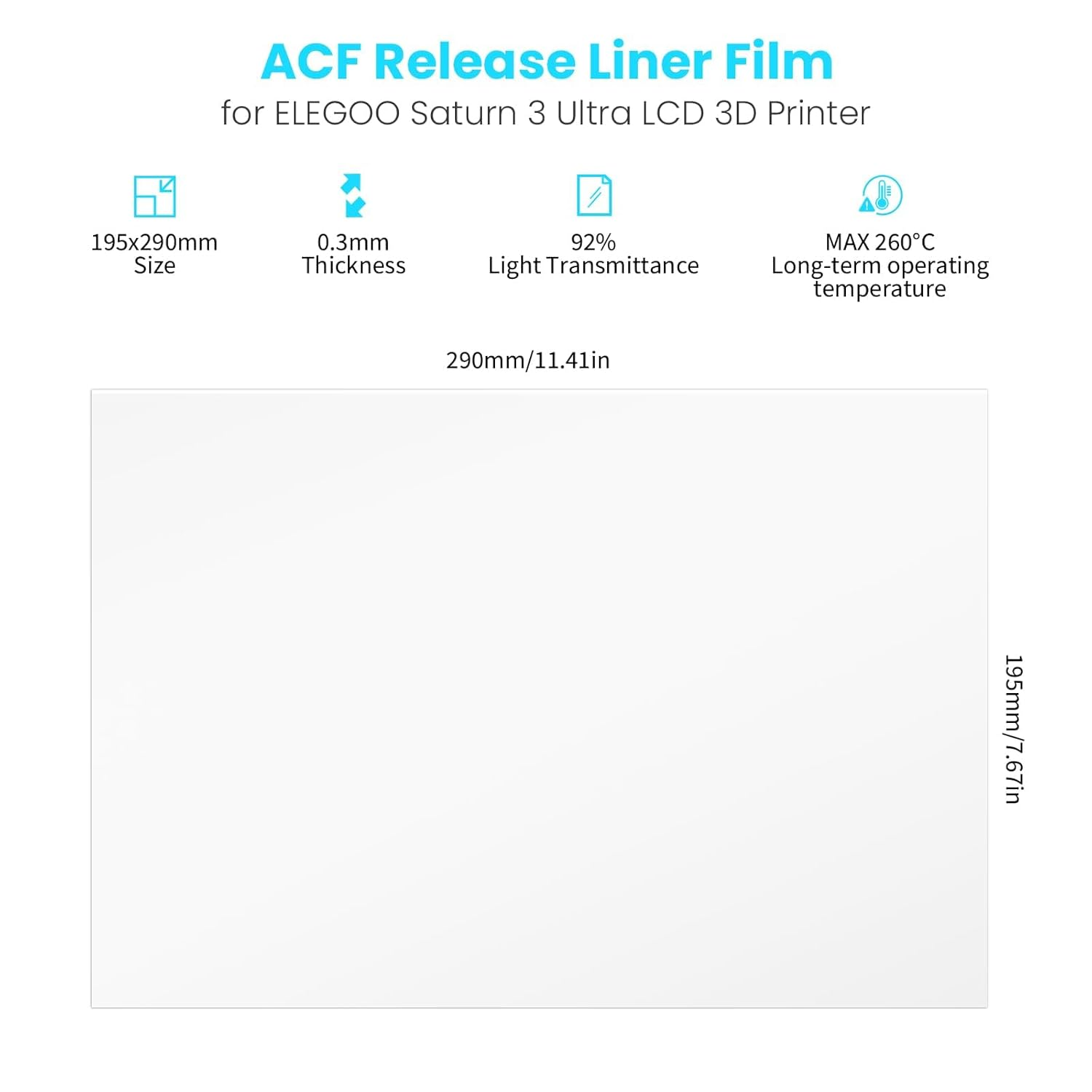 Film for ELEGOO PFA Release Li - 3D Printing Elegoo ulasan dan harga