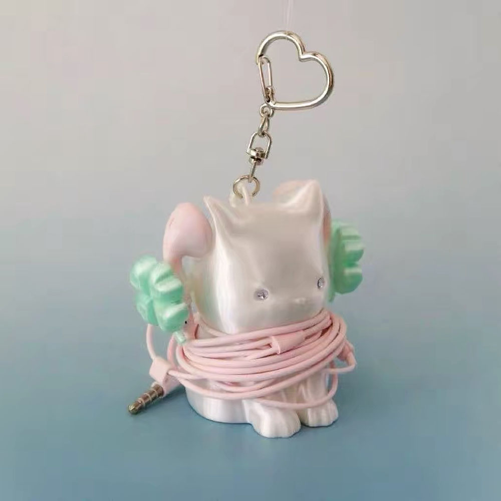 3D Printed Cat Cable Organizer - 3D Printing Keychain ulasan dan harga
