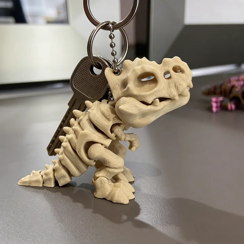 3D Printed Tyrannosaurus Rex S - 3D Printing Keychain ulasan dan harga