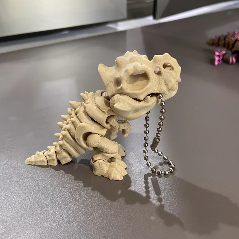 3D Printed Tyrannosaurus Rex S - 3D Printing Keychain ulasan dan harga
