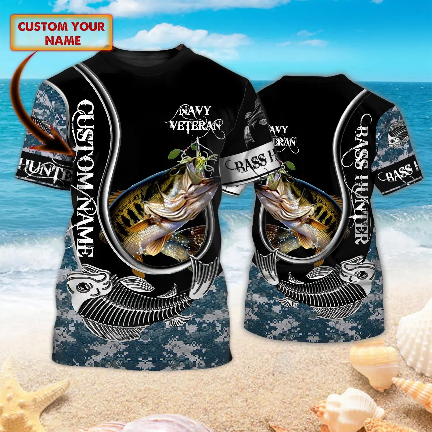 Bass Fishing Personalized Name - 3D Printing Name ulasan dan harga