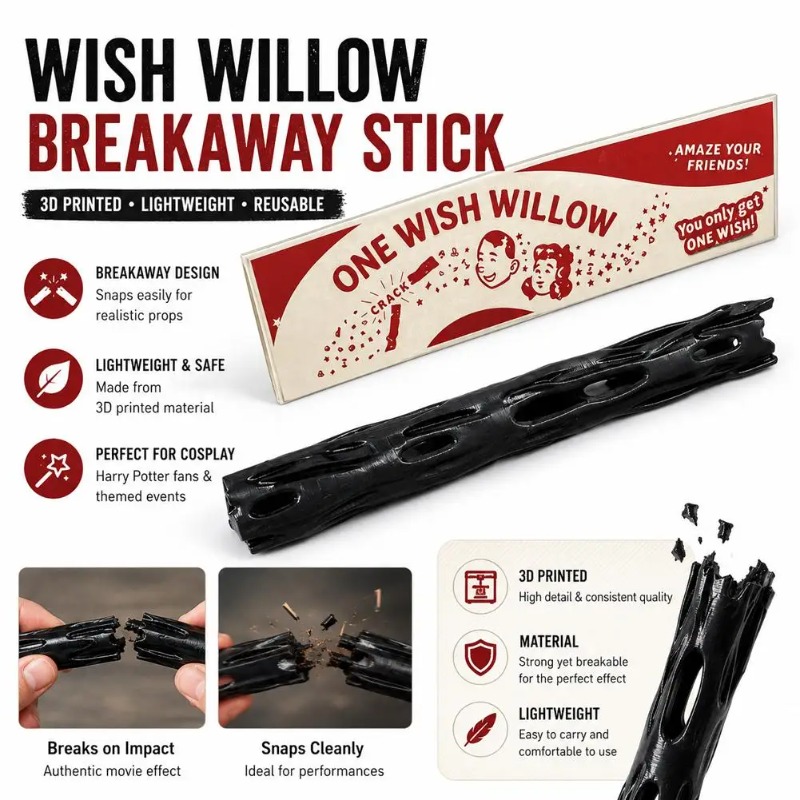 3D Printed One Wish Willow Key - 3D Printing Keychain ulasan dan harga