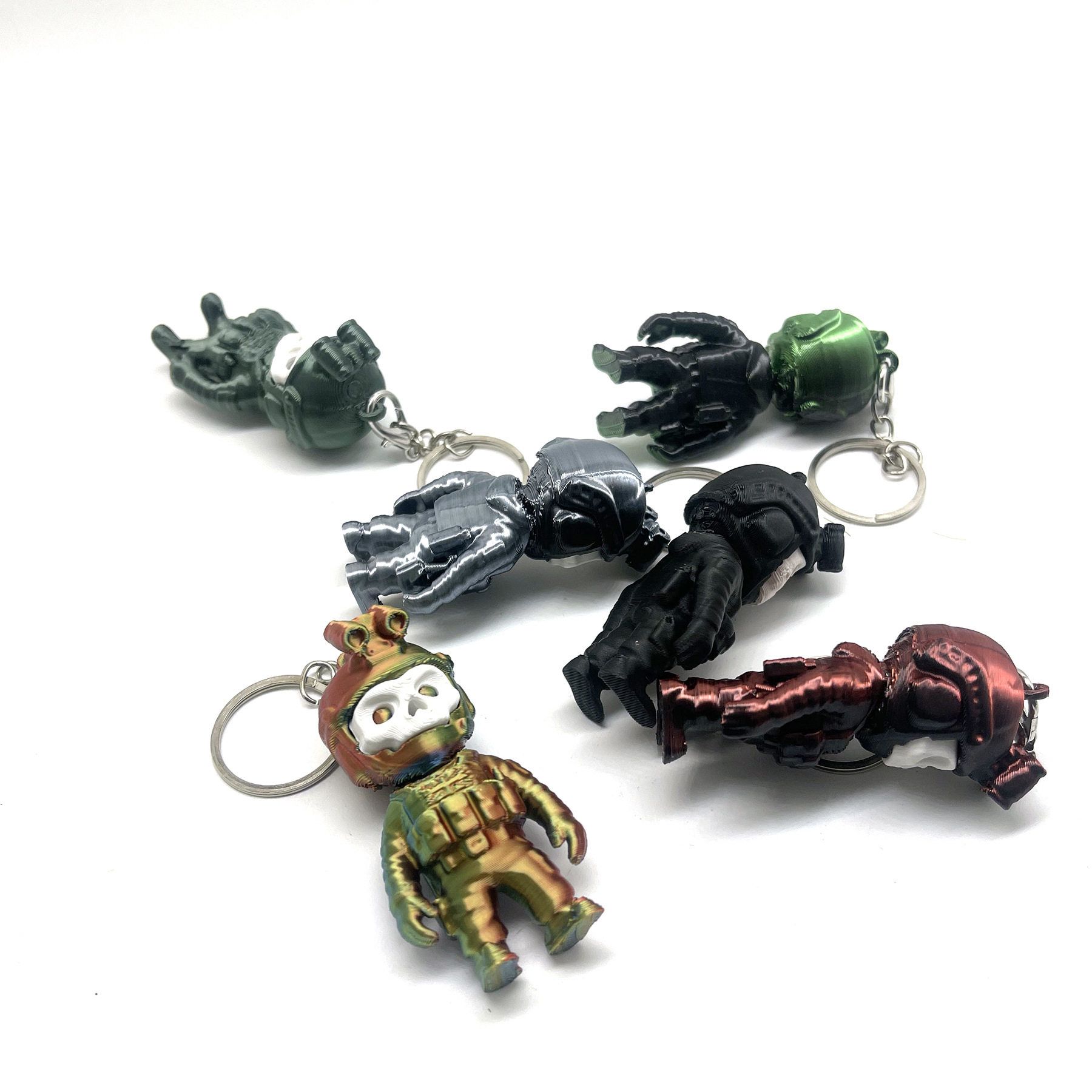 2026 Cute Ghost Warrior Callin - 3D Printing Keychain ulasan dan harga