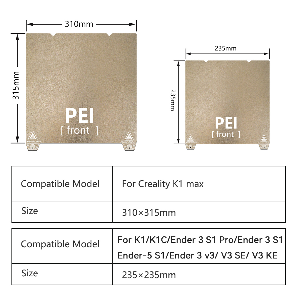 K1 Max Build Plate For Crealit - Pei Sheet ulasan dan harga