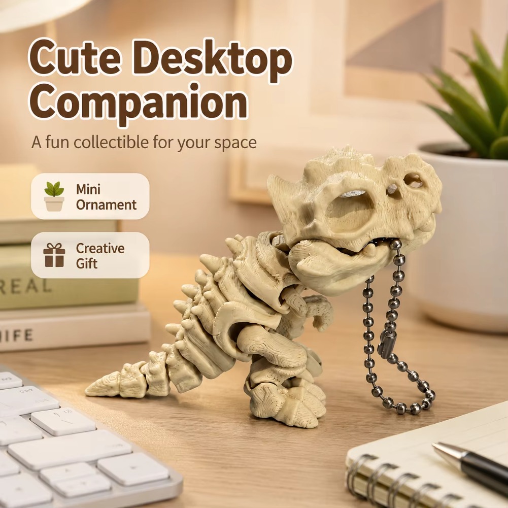 3D Printed Tyrannosaurus Rex S - 3D Printing Keychain ulasan dan harga
