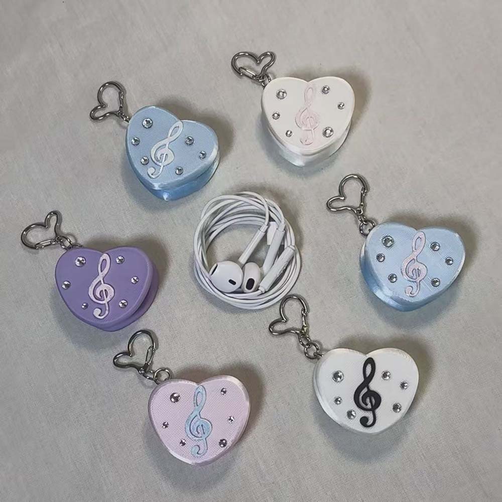 3D Printed Musical Note Heart  - 3D Printing Keychain ulasan dan harga