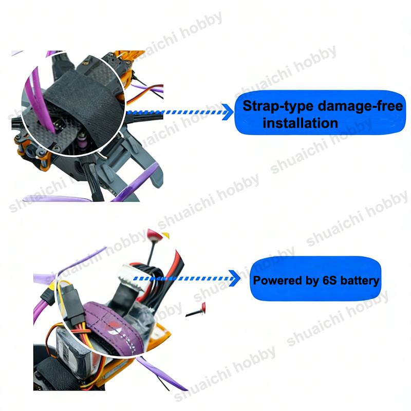 1PCS FPV Strap-Type Thrower Ai - 3D Printing Uav ulasan dan harga