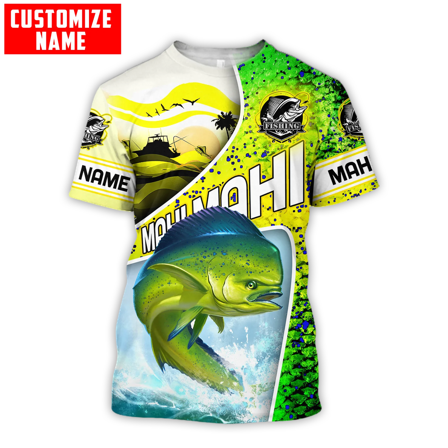 Custom name Mahi-mahi fishing  - 3D Printing Name ulasan dan harga