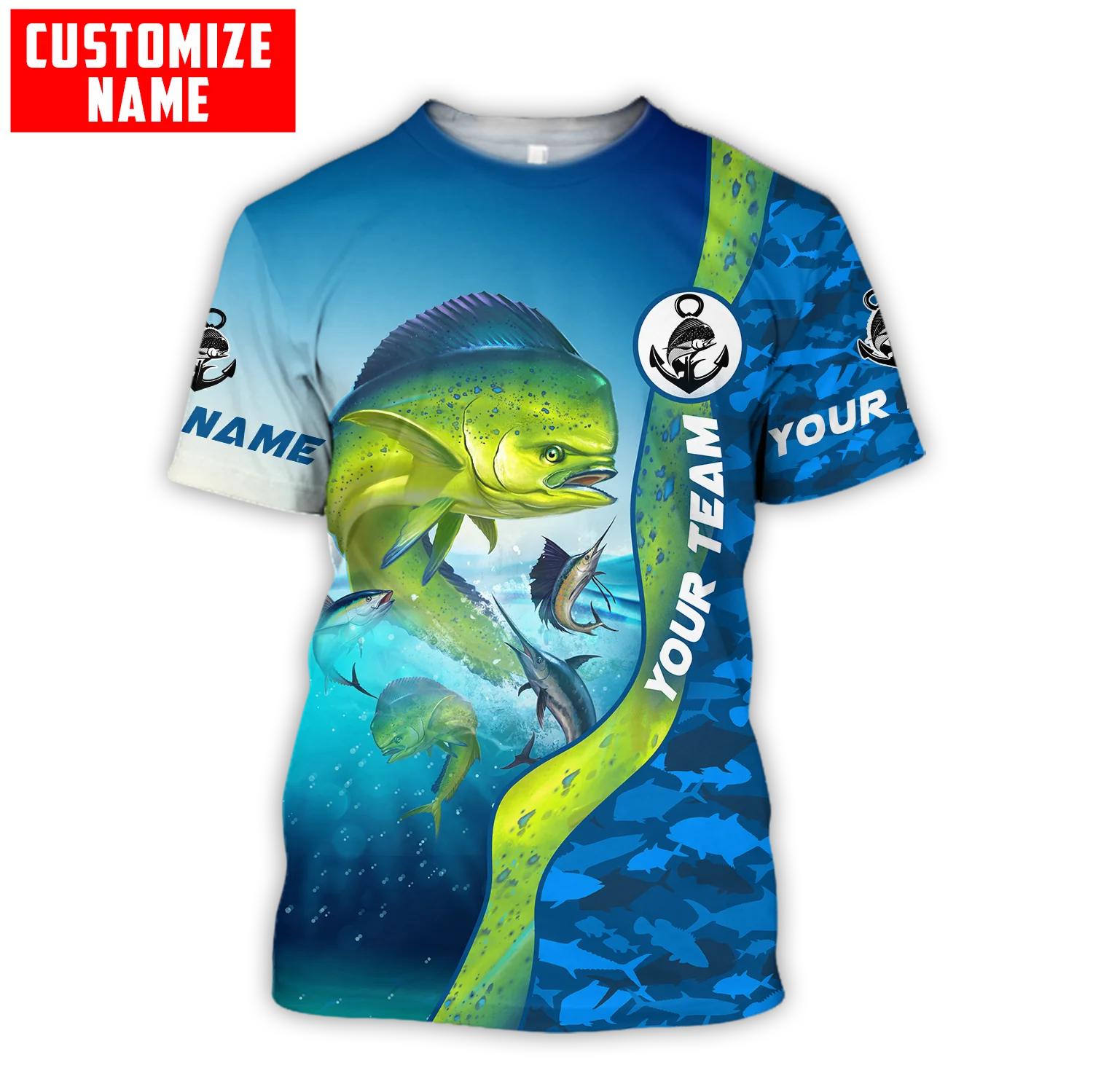 Custom name Mahi-mahi fishing  - 3D Printing Name ulasan dan harga