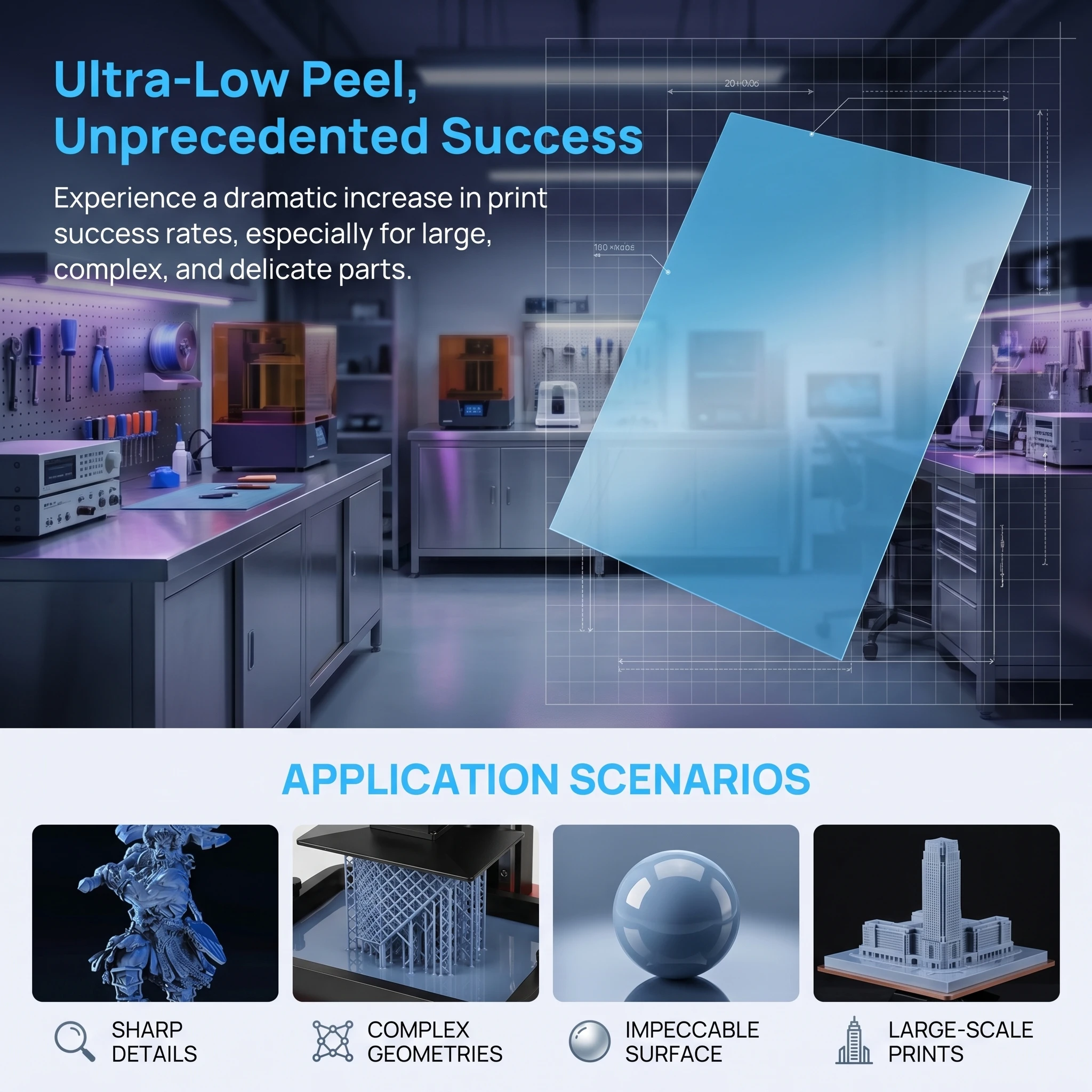 High Speed ACF Release Film Fo - 3D Printing Elegoo ulasan dan harga