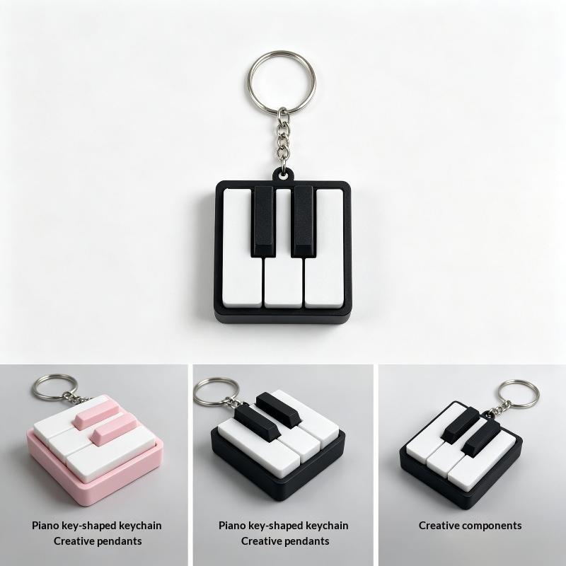 Creative 3D Printed Mini Piano - 3D Printing Keychain ulasan dan harga