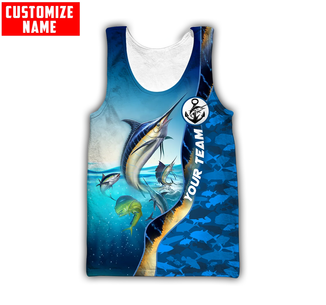 Custom name Mahi mahi fishing  - 3D Printing Name ulasan dan harga